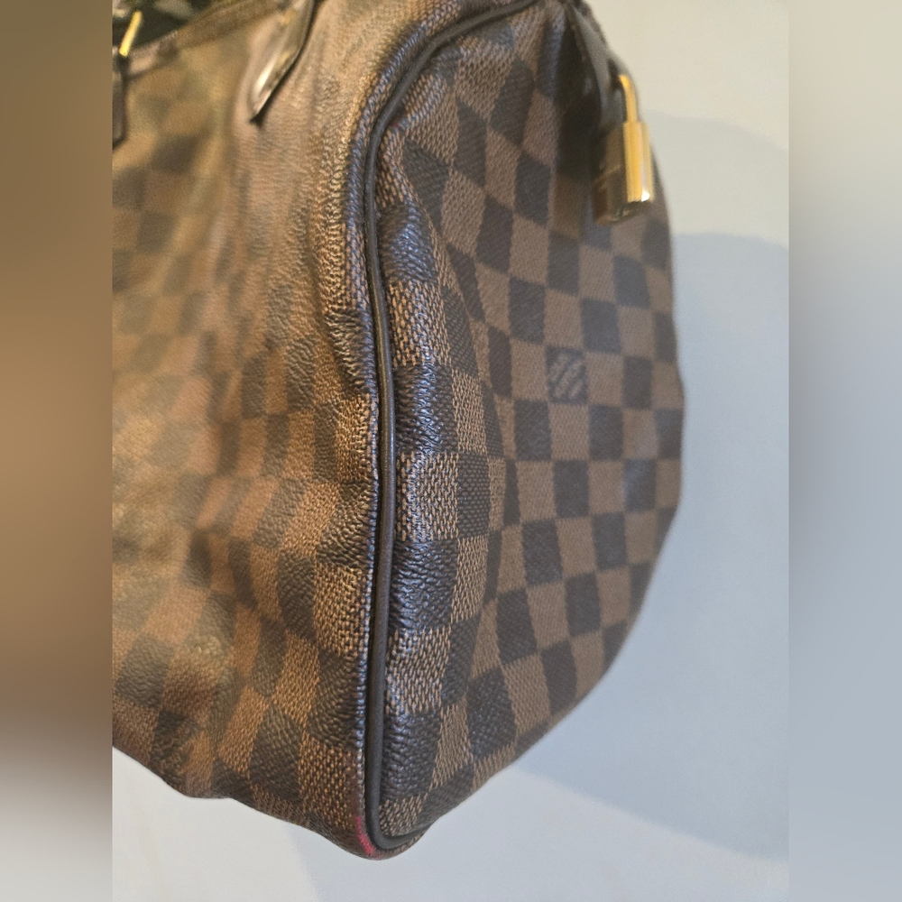 Louis Vuitton Brown Damier Speedy Tote Size 30 - Picture 3 of 16